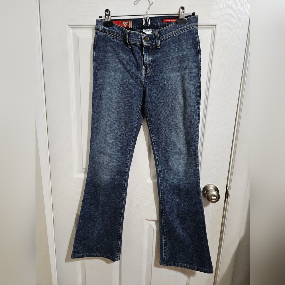Guess Women Blue Denim Jeans Bootcut 30